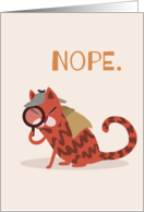 Birthday for Young Looking Person Cat Detective card