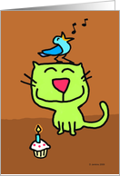 Birthday cat with...
