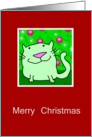 Merry Christmas Cat card