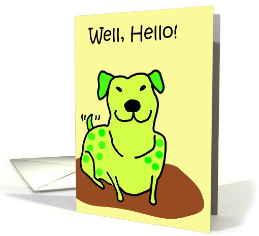 Happy Dog - Hello! card (581251)
