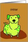 Happy Dog - Hola! card