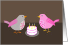 Bird Birthday Party card