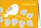 Thank you card with bird card