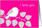 I Love You Bird card