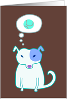 Tennis Ball Dog card