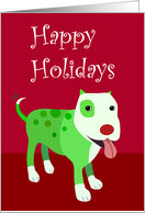 Cute Holiday Dog card