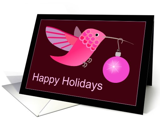 Holiday Hummingbird card (686423)