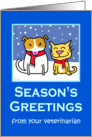 Holiday from Veterinarian card