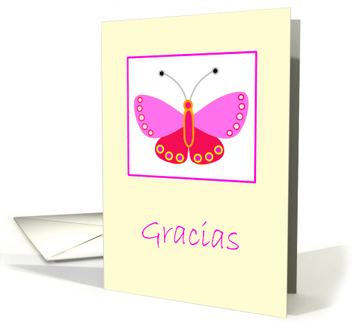 Butterfly Gracias card (697018)