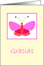 Butterfly Gracias card