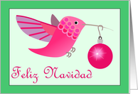 Hummingbird Feliz Navidad card