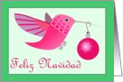 Hummingbird Feliz Navidad card