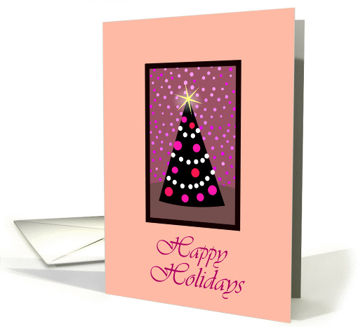 Happy Holidays Tree with Lights card (714920)