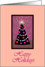 Happy Holidays Tree with Lights card