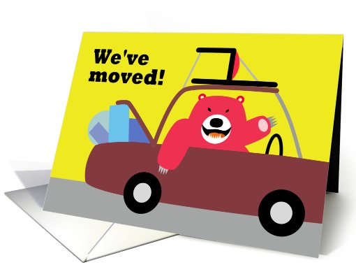 We've Moved Card with Bear card (724931)