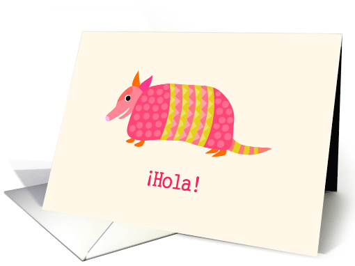 Armadillo Hola! card (755212)