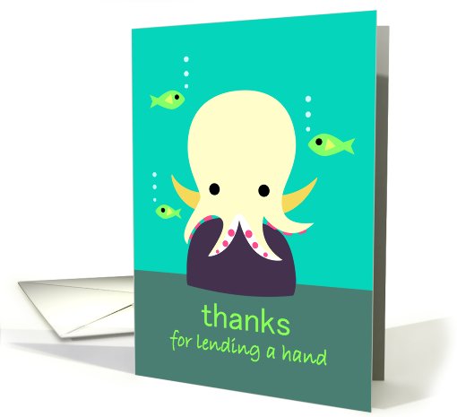Octopus Thank You card (762761)