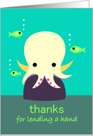 Octopus Thank You card