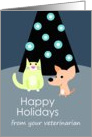 Happy Holidays from Veterinarian card