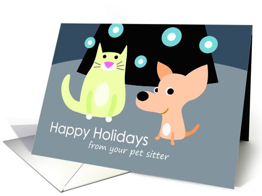 Season's Greetings from Pet Sitter card (776335)