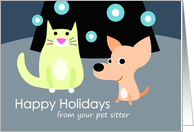 Season’s Greetings from Pet Sitter card