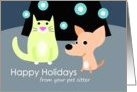 Season’s Greetings from Pet Sitter card