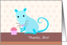 Thank you Brother with Blue Rat card
