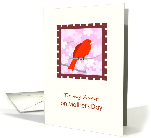 Mother's Day to Aunt with Red Bird card (816214)