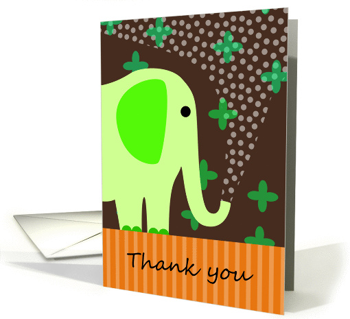 Cute Elephant Thank You card (909815)