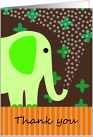 Cute Elephant Thank You card