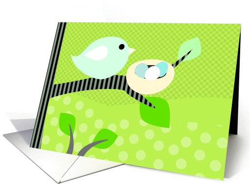 Bird and Nest card (962377)