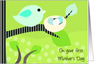 First Mother’s Day Bird & Nest card