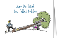 Get Well Tree Feller card