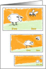 Ewe Bee Missed Farewell card