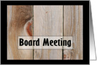 Business Annoucement, Board Meeting card