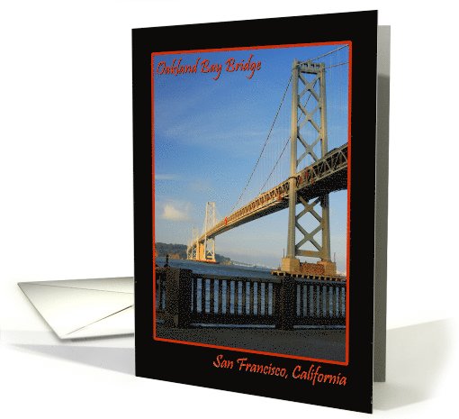 Oakland Bay Bridge San Francisco card (608968)