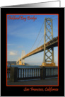 Oakland Bay Bridge San Francisco card