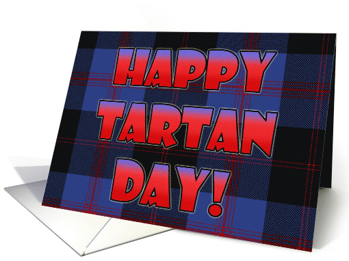Tartan Day Scottish Plaid card (731965)