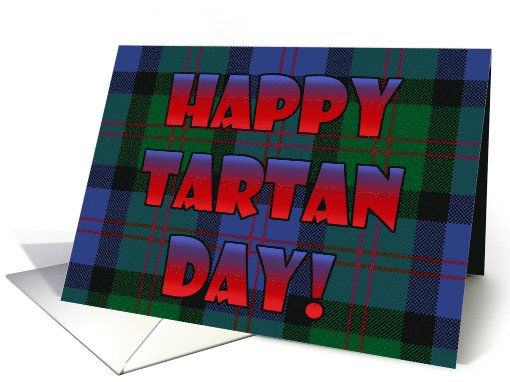 Tartan Day Scottish Plaid card (731967)