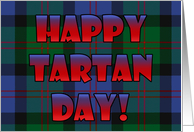 Tartan Day Scottish Plaid card