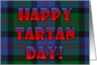 Tartan Day Scottish Plaid card