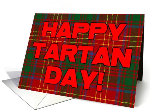 Tartan Day Scottish Plaid card (731971)