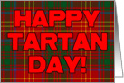 Tartan Day Scottish Plaid card