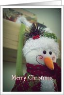 Merry Christmas- Snowman card