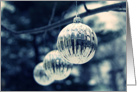 Christmas Baubles Outdoors- Blank Inside card