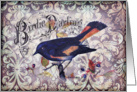 Any Occasion-Vintage Bird and Damask card
