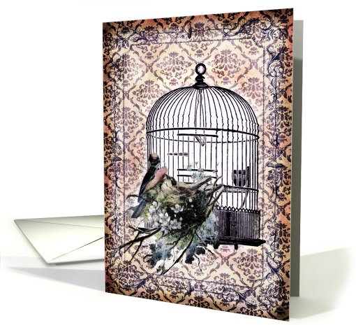 Any Occasion-Vintage Birdcage card (792265)