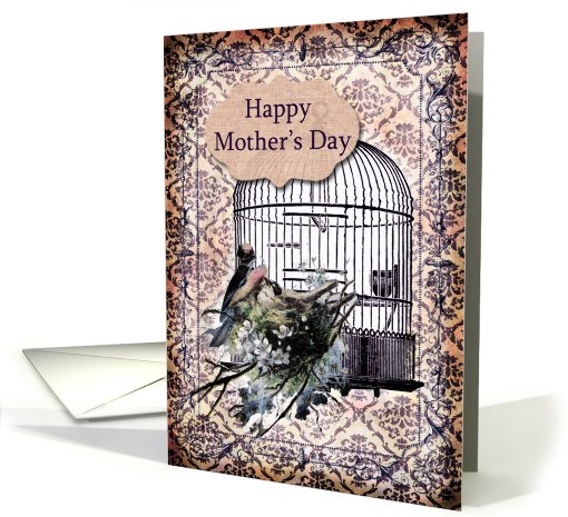 Happy Mother's Day- Birds and Birdcage card (792269)