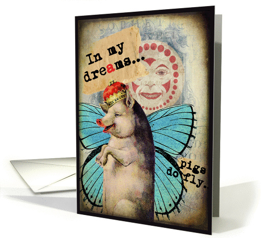 Pigs Do Fly - Any Occasion card (819369)