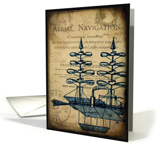 Vintage Air Ship - Any Occasion card (847914)